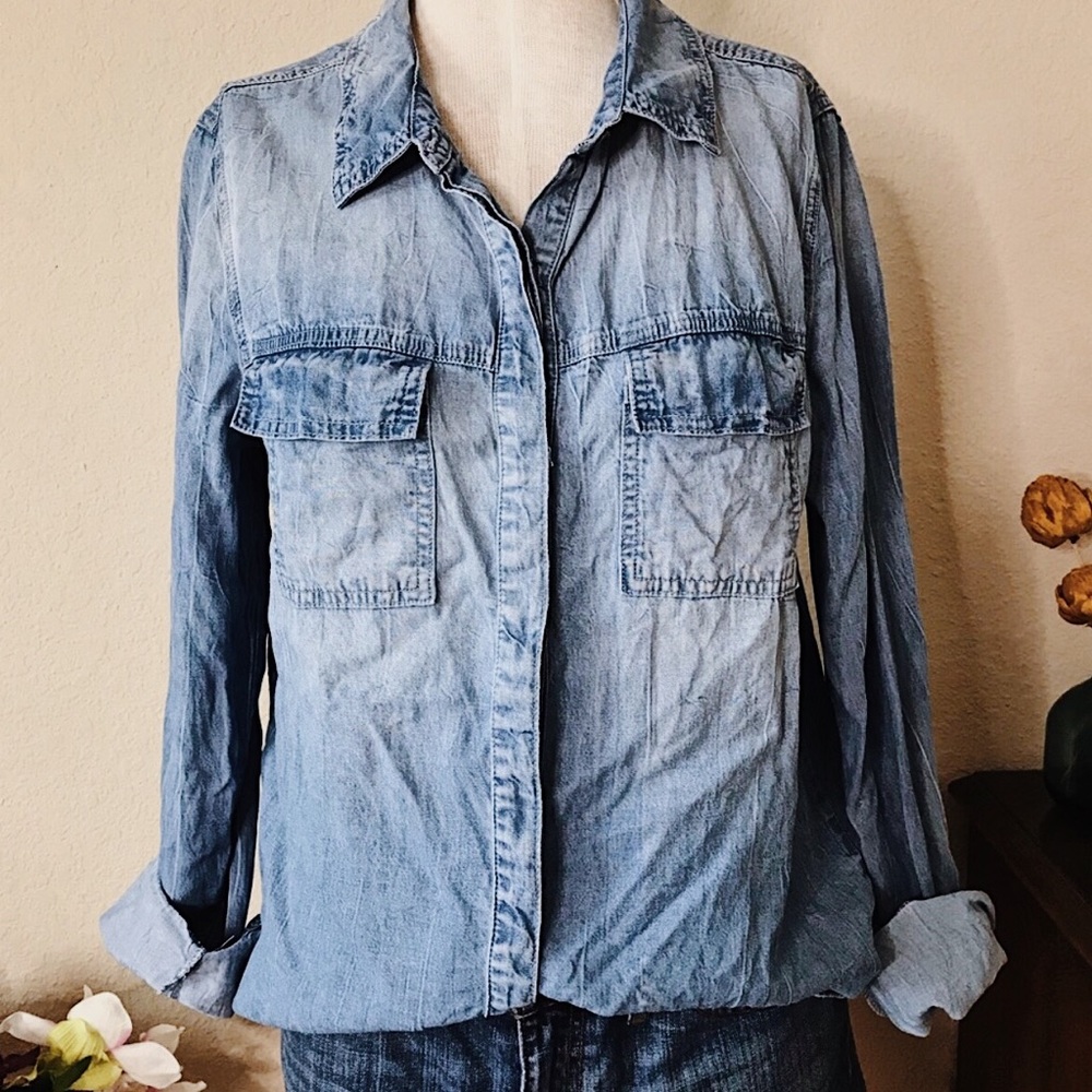 Splendid Wilder Tencil Indigo Top
